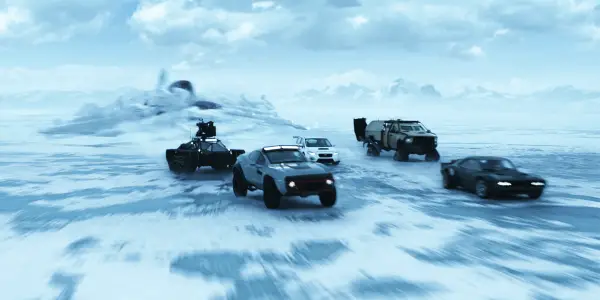 THE FATE OF THE FURIOUS: High Speed Sequel Mainly Spins Its Wheels