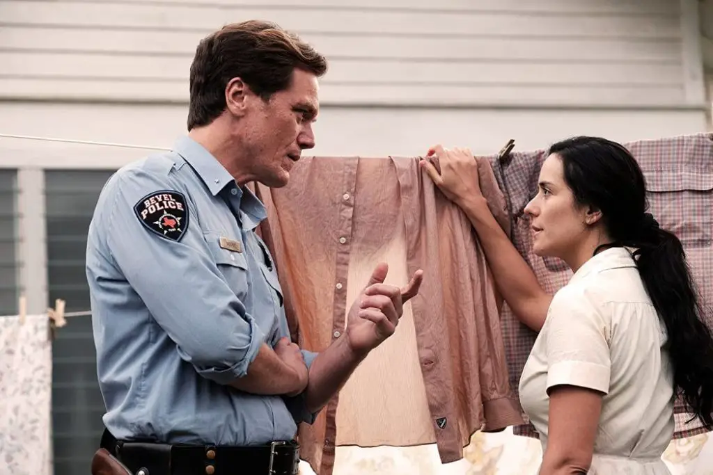 A drifter (Shea Whigham) kills a traveling preacher and takes his place at a small-town church, but the police chief (Michael Shannon) suspects foul play.