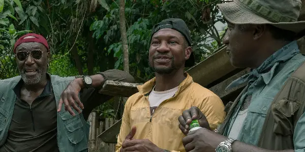 Norm Lewis, Jonathon Majors, and Delroy Lindo in DA 5 BLOODS