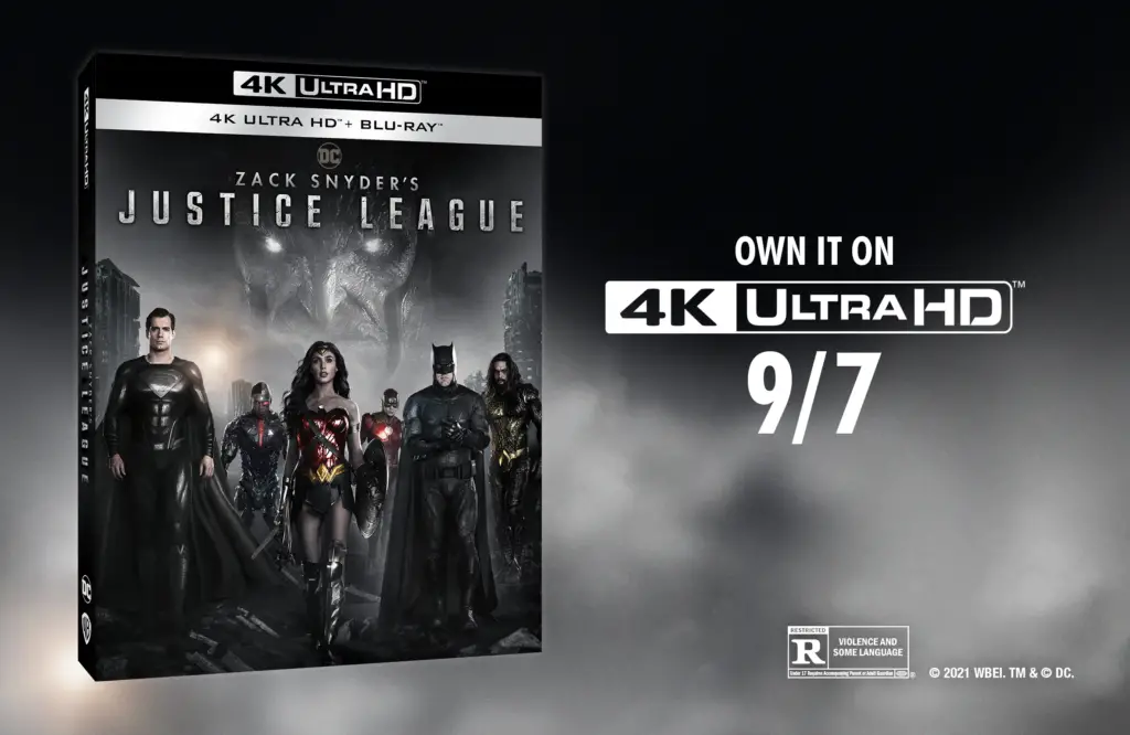 ENTER FOR A CHANCE TO WIN A COPY OF ZACK SNYDER’S JUSTICE LEAGUE 4K ULTRA HD